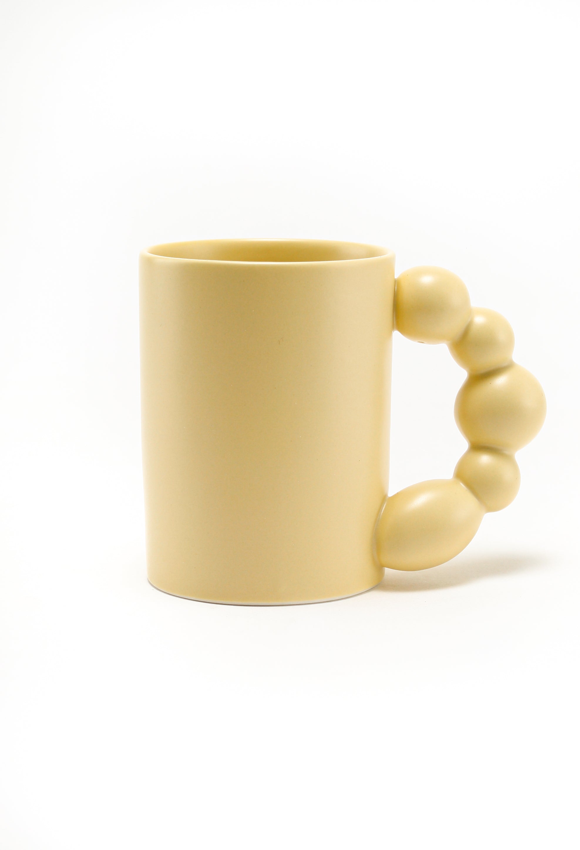 Pixa Pod chunky ball handled mug Honey Yellow
