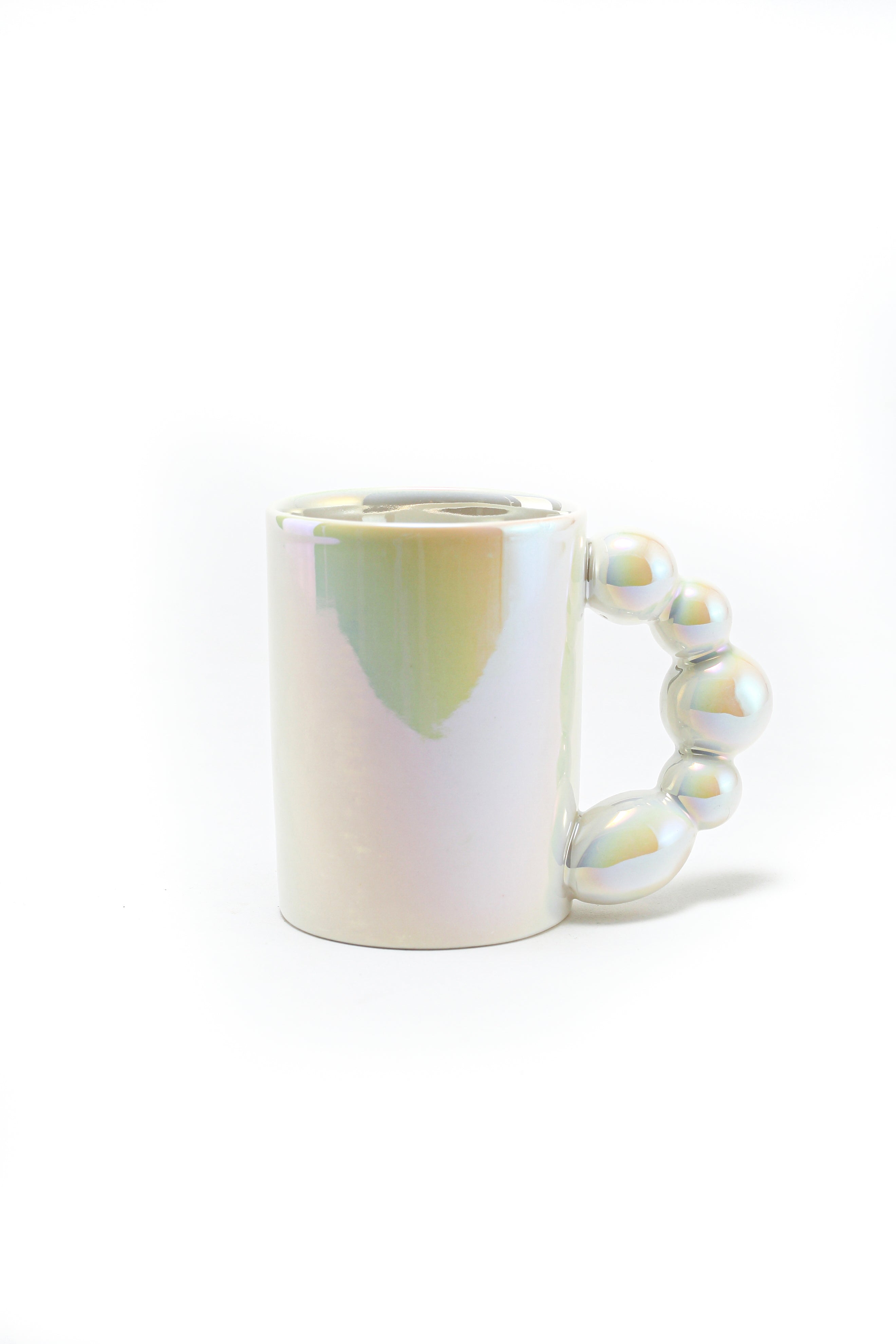 Pixa Pod chunky ball handled mug Crystal White